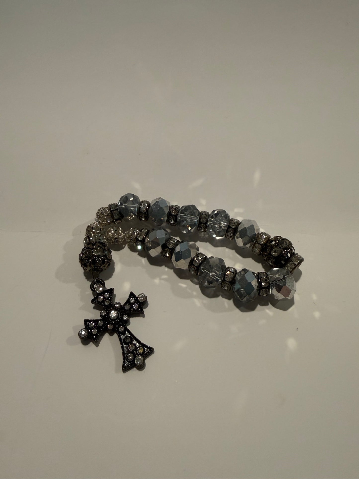 Silver and Black Pocket Rosary