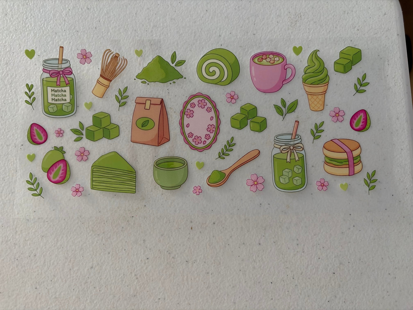 Matcha Bows and Hearts Wrap