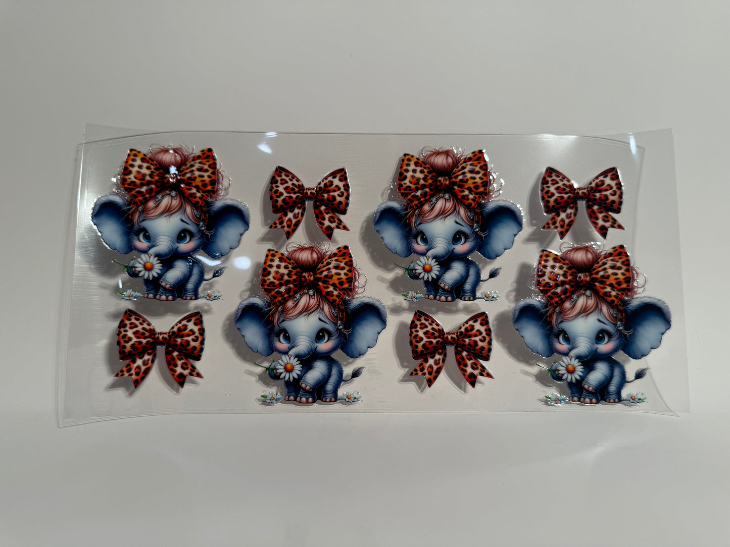 Elephant with Leopard print Bows Wrap