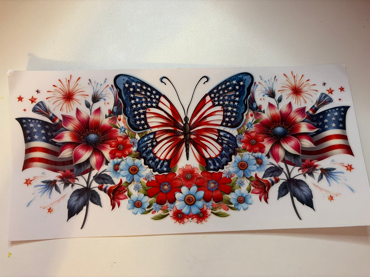 4th of July Flag Butterfly