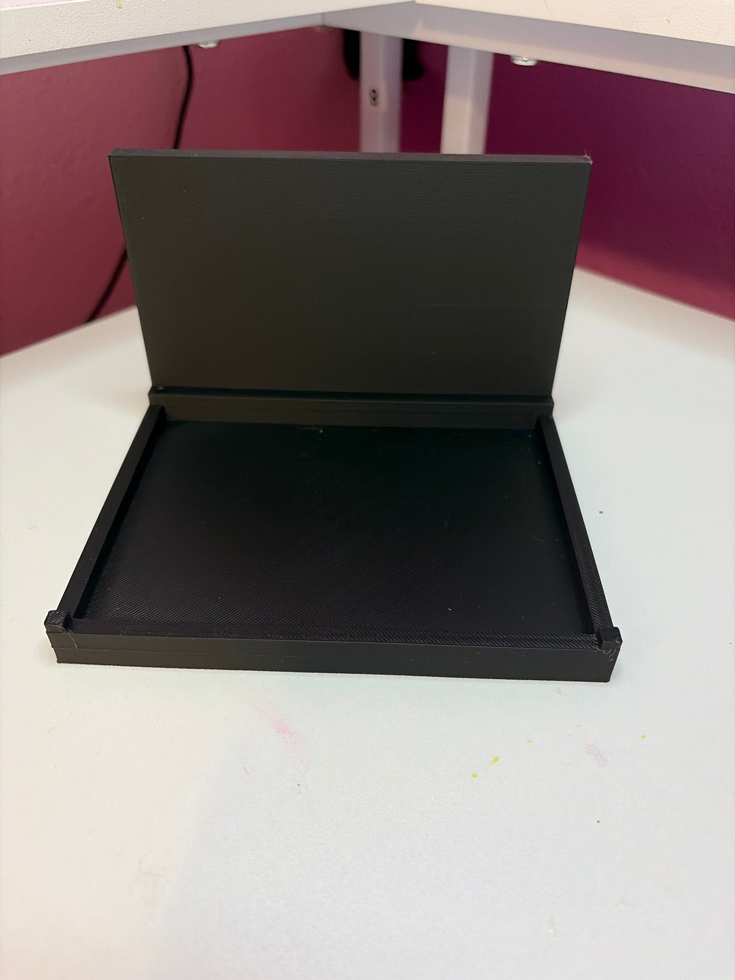 3d printed pop funko display shelf command strip slot in the back 