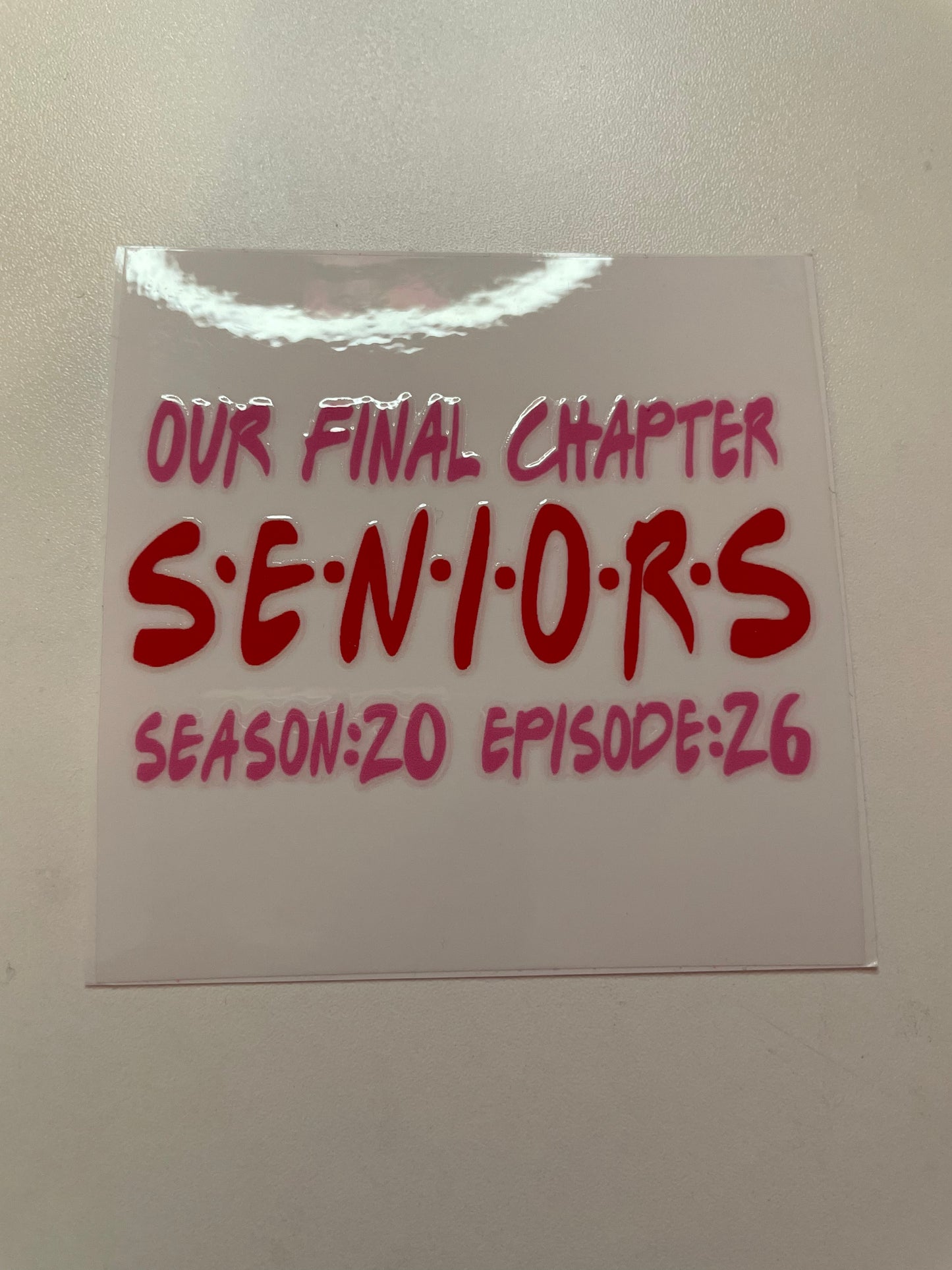 Friends Theme Senior Mini Wrap