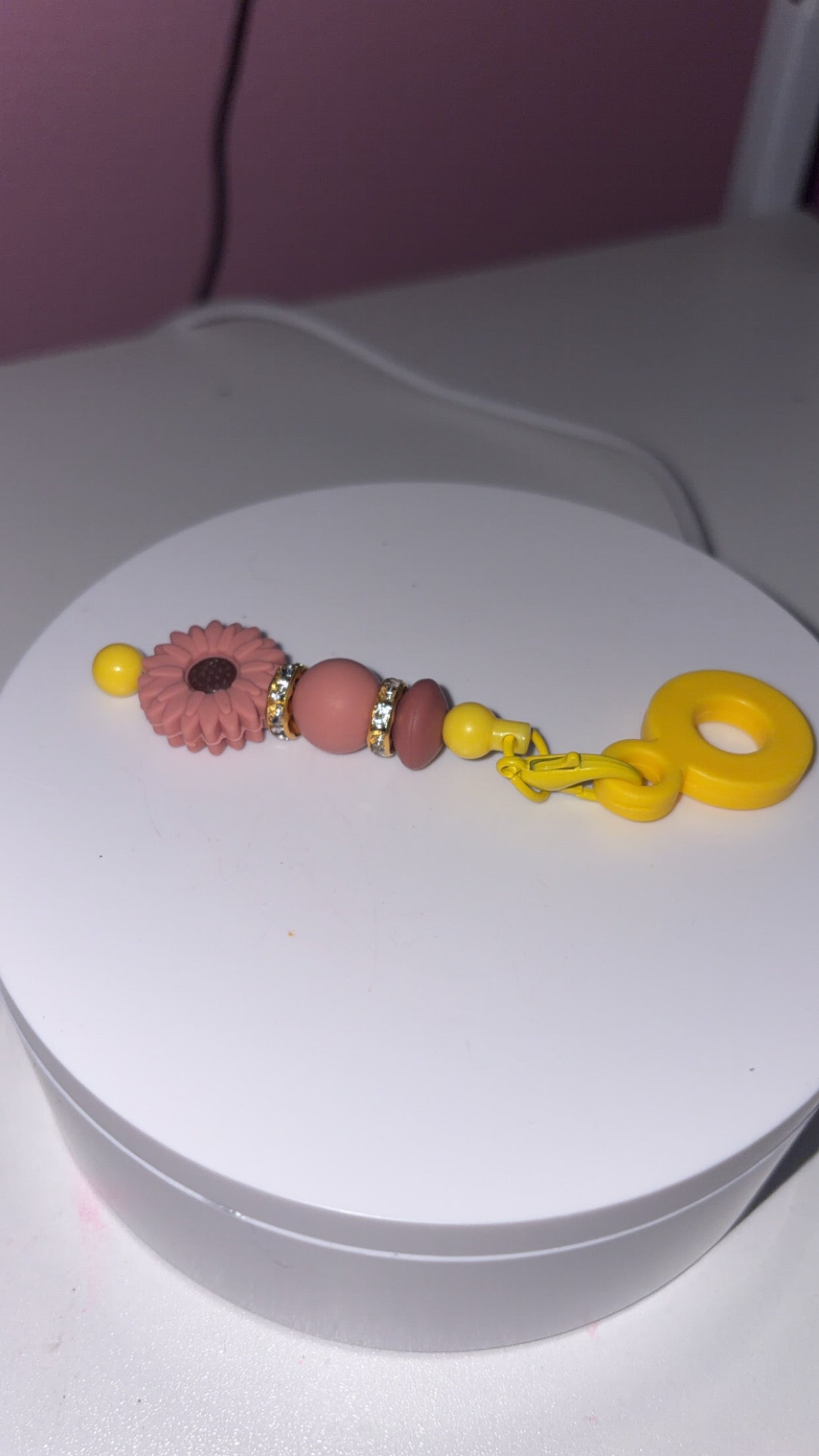 Sunflowers straw charm 