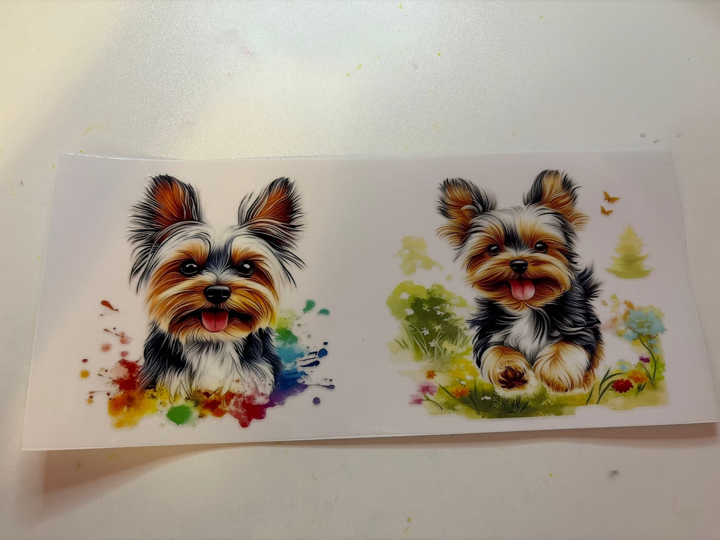 Water Color Puppy Wrap