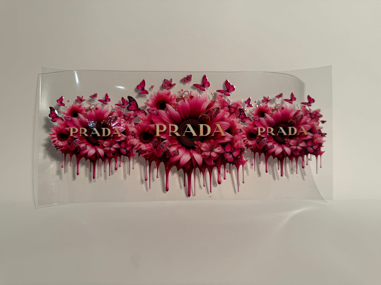 Prada and Pink Flowers Wrap