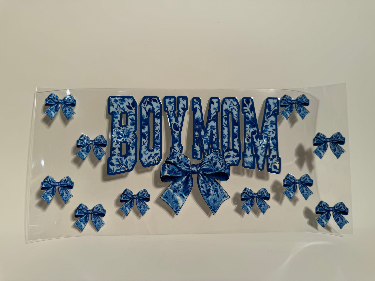 Boy Mom Blue Bows Wrap