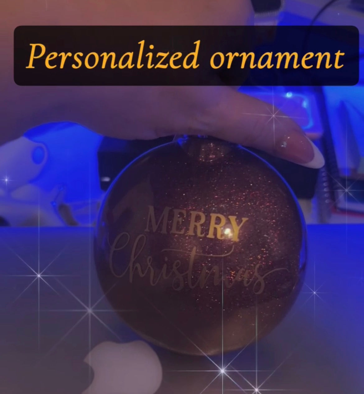 Flat round personalized ornament