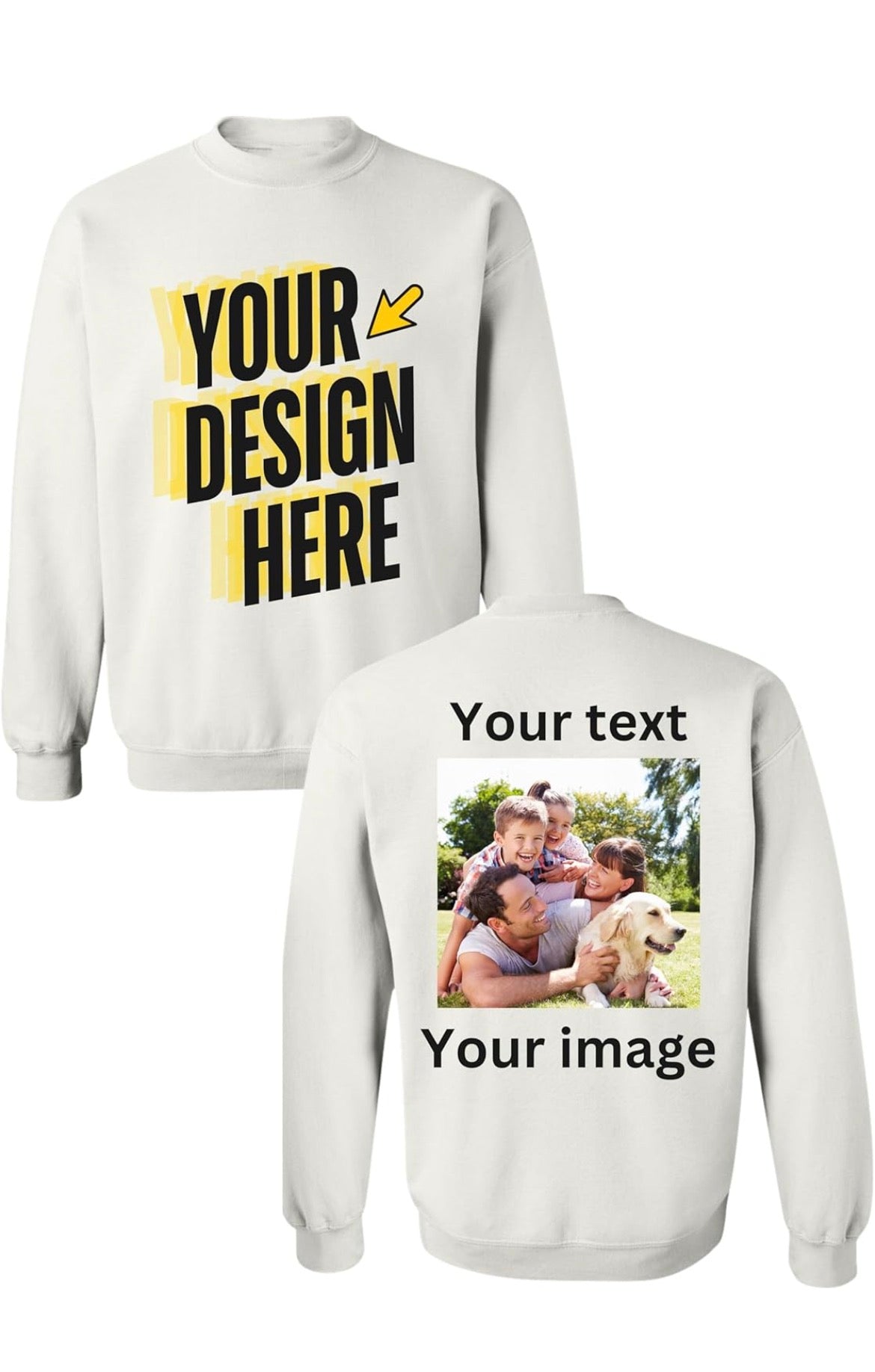 Personalized crew neck