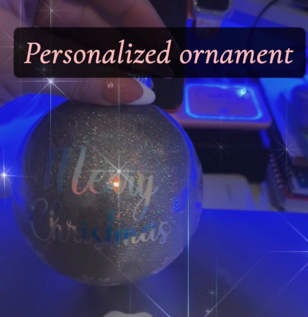 Personalized large blab ornament
