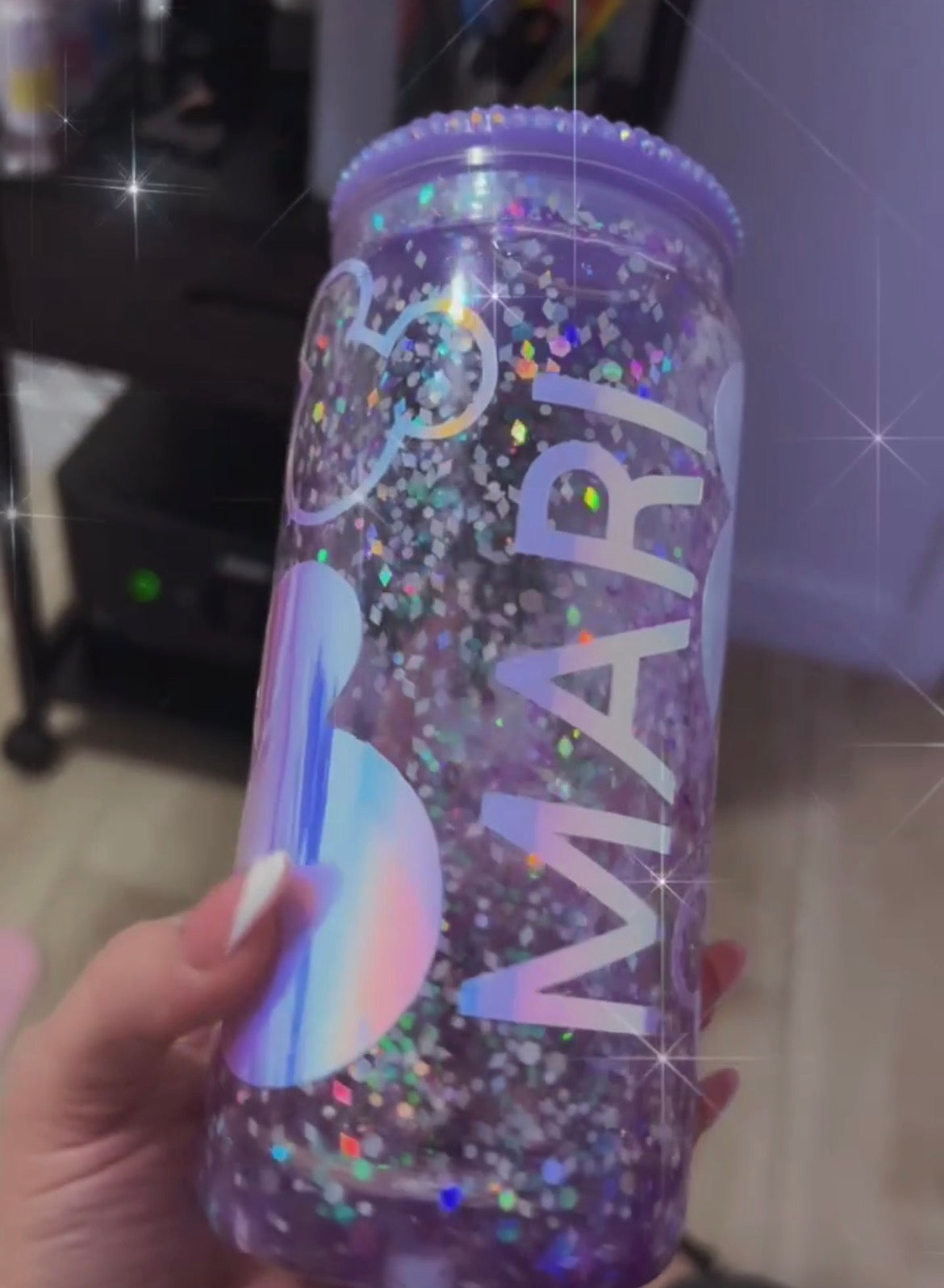 20oz snow globe tumbler
