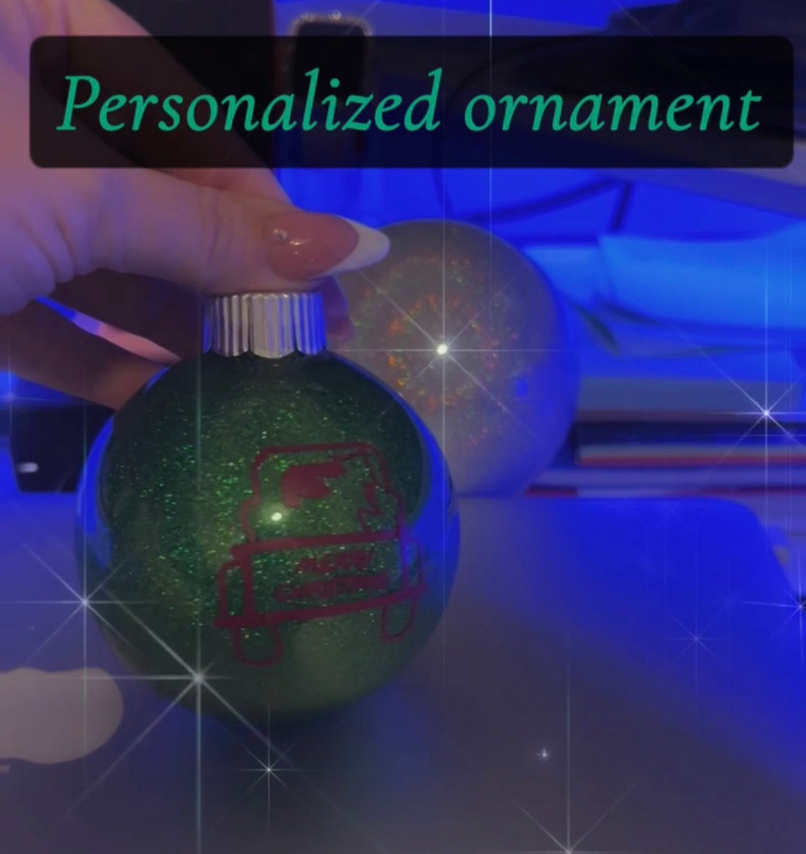 Personalized medium blab ornament