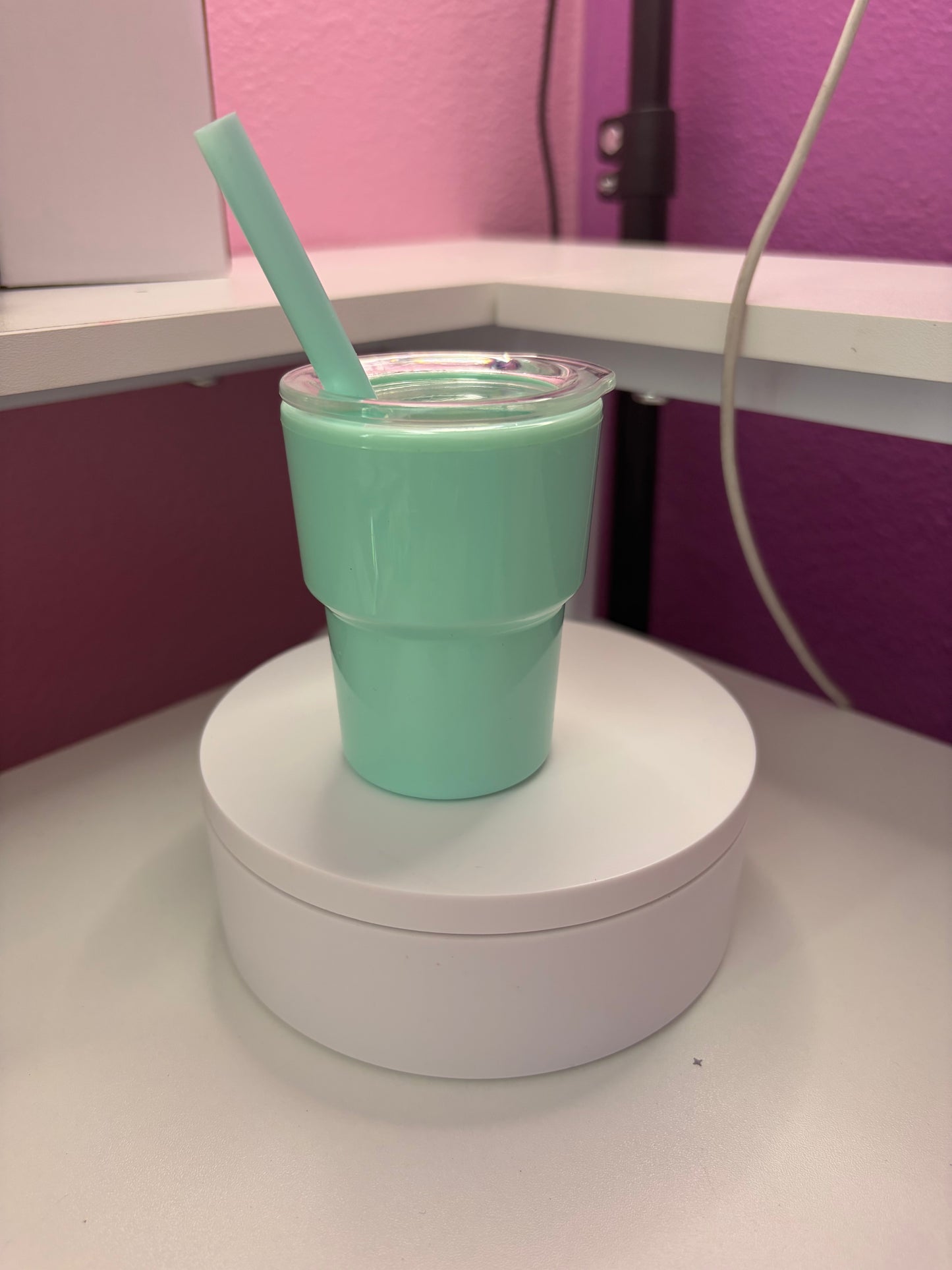 Green shot glass