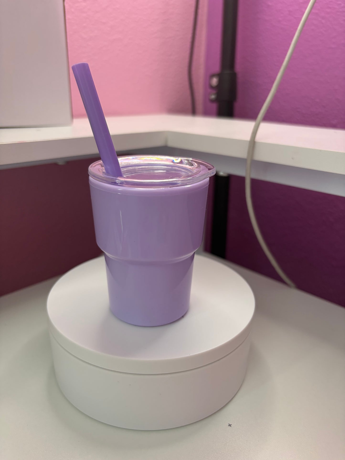 Purple shot glass