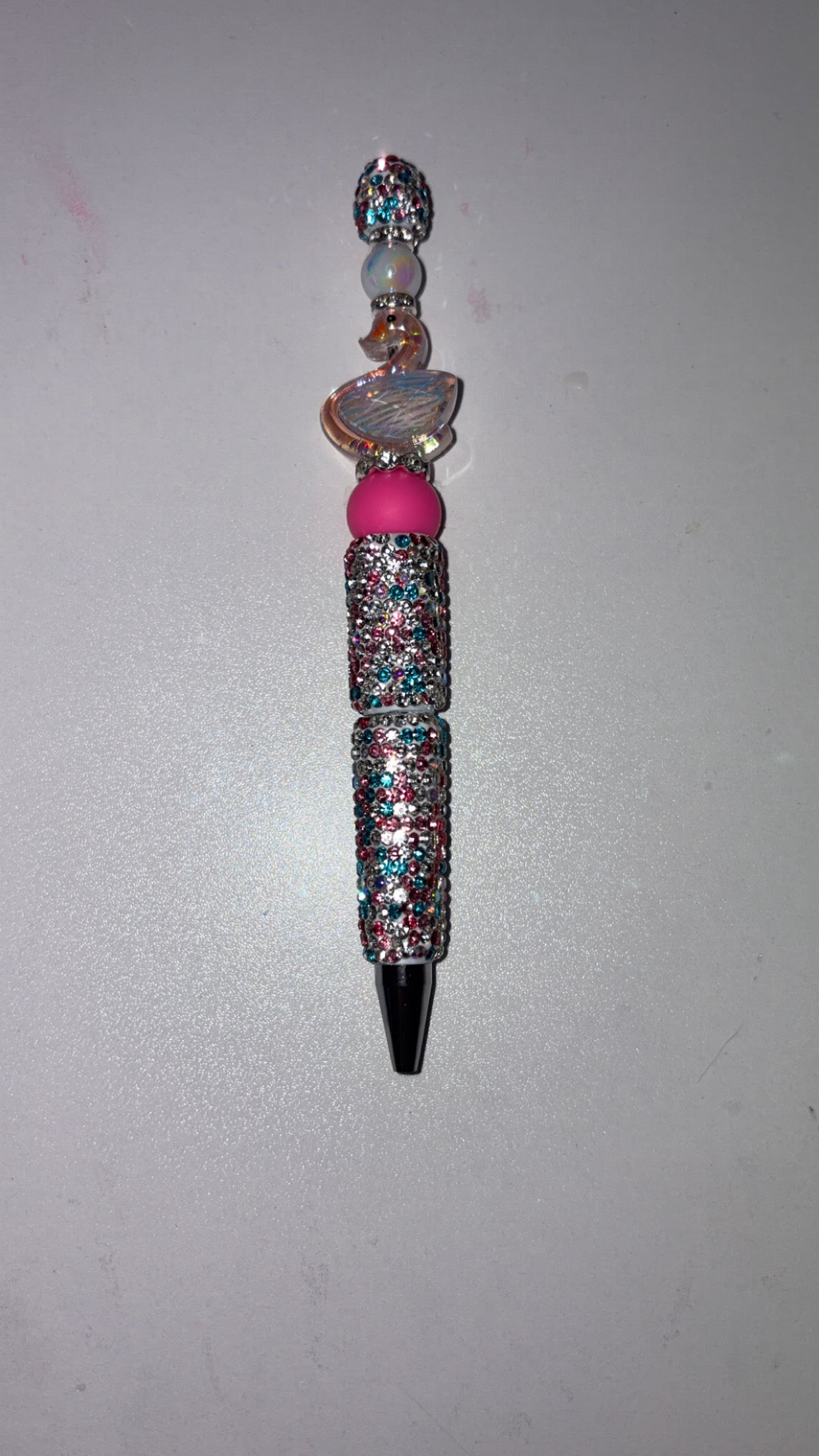 Multicolor bling pen, Swan