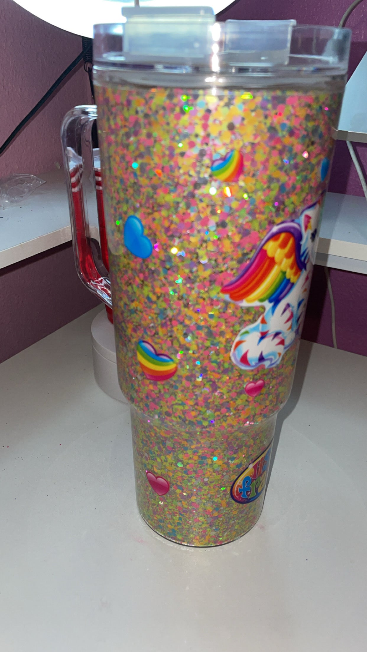 40oz Lisa Frank premade