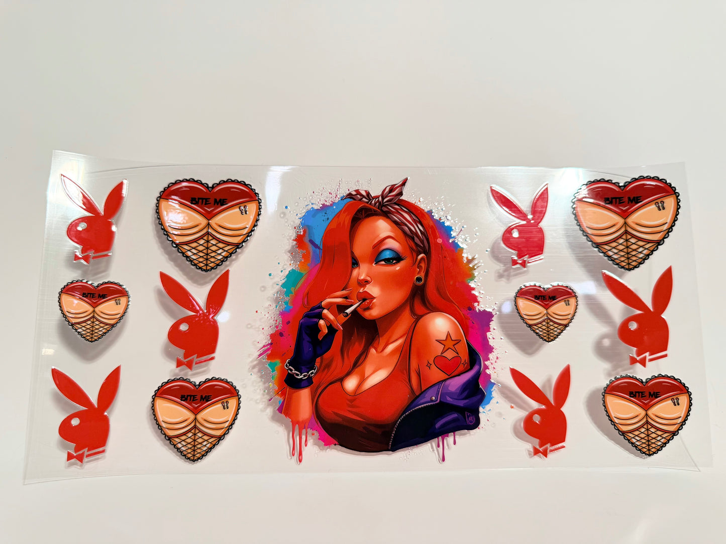 Red Playboy Wrap
