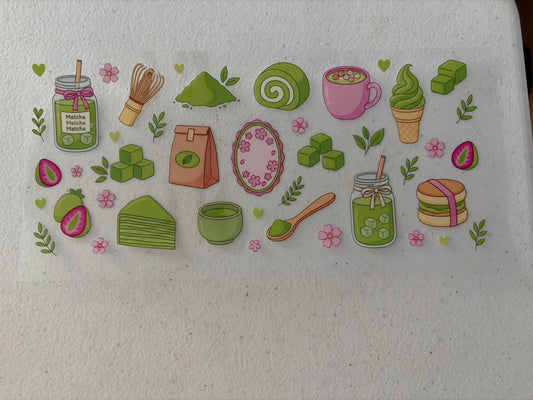 Matcha Bows and Hearts Wrap