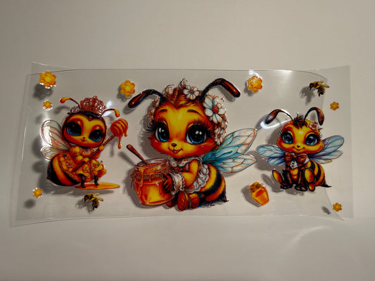Bee with Honey Jar