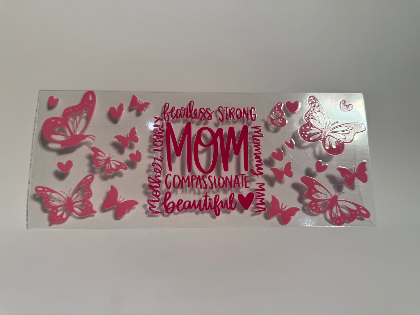 Pink Butterfly Mom Wrap