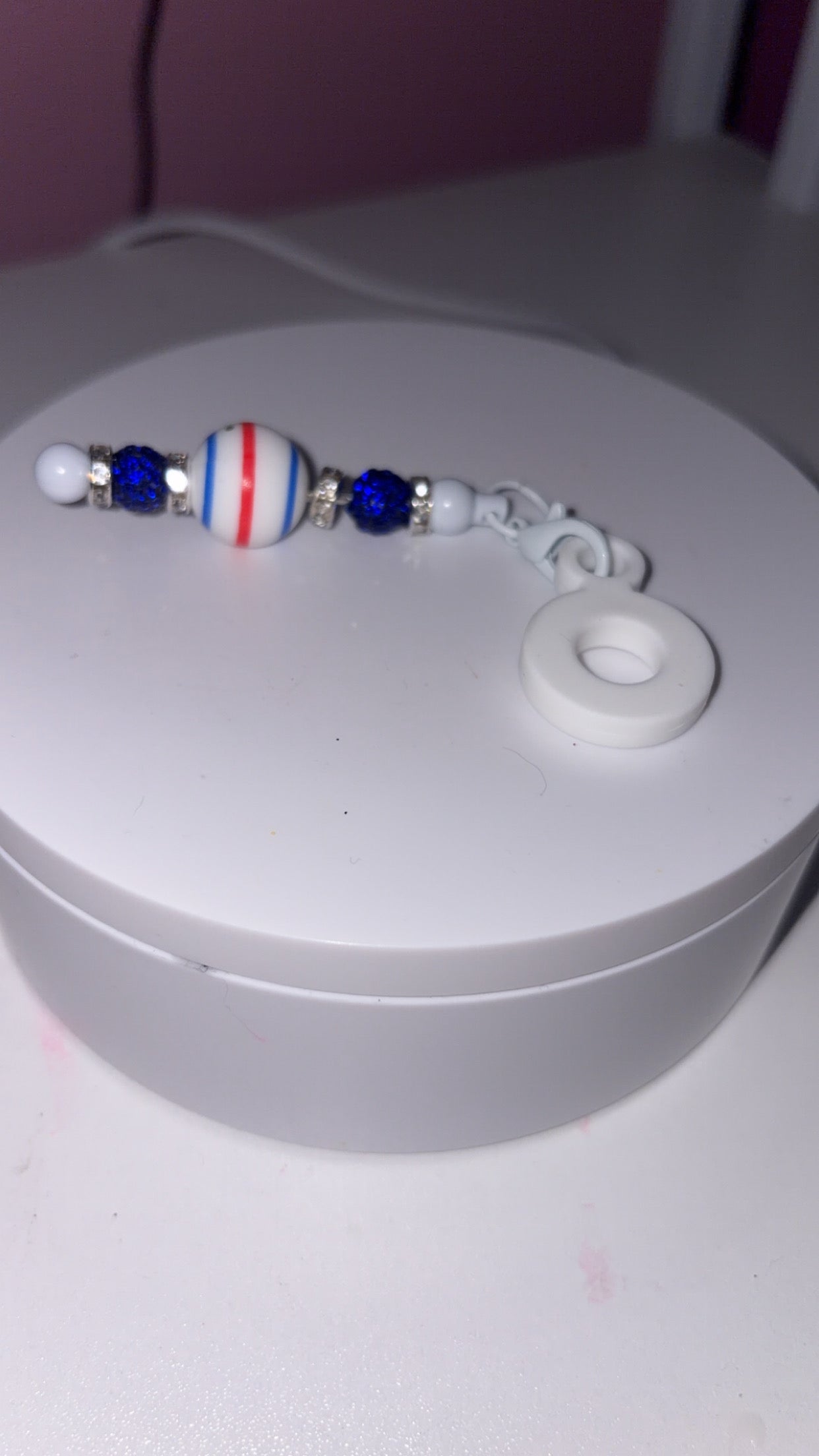 Patriotic straw charm
