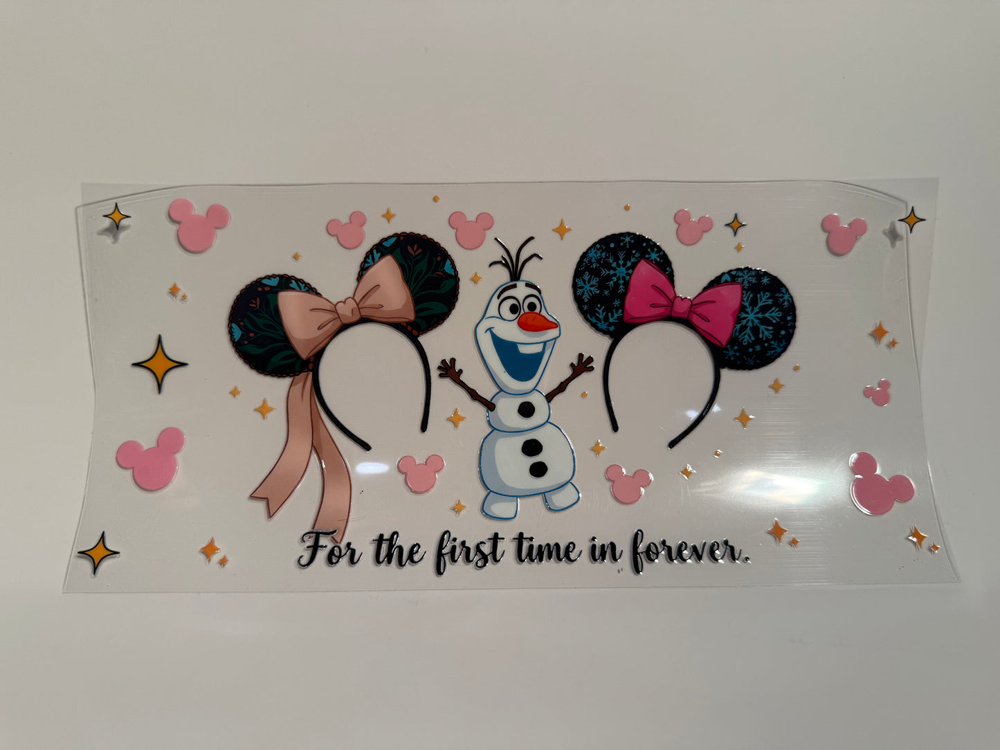 Olaf ( For the first time in forever) Minnie and Mickey Ears Wrap