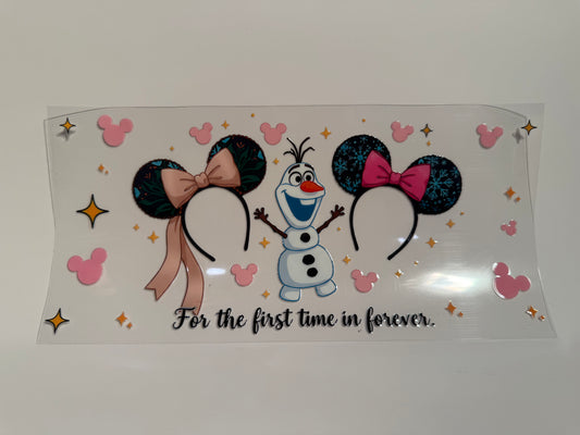 Olaf ( For the first time in forever) Minnie and Mickey Ears Wrap