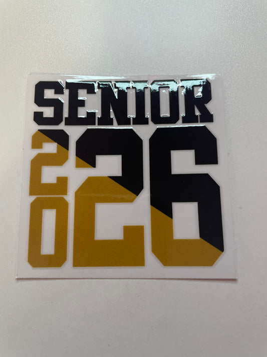 Black and Gold Senior 2026 Mini Wrap