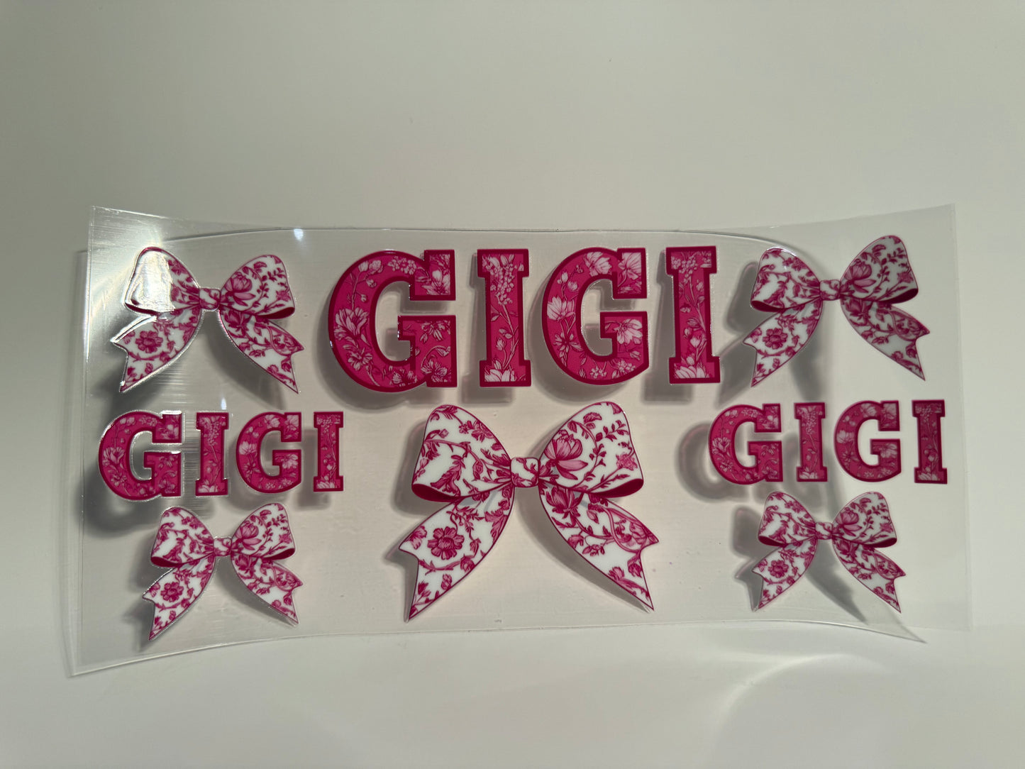 Pink Bow Gigi Wrap