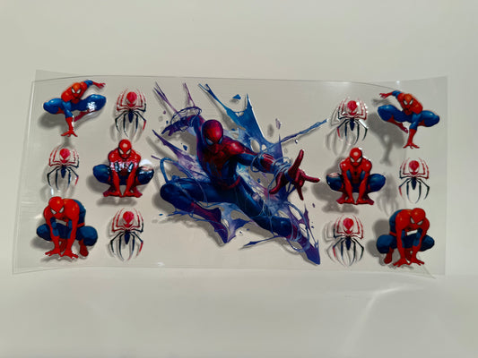 Spider Man Blue Splatter Wrap