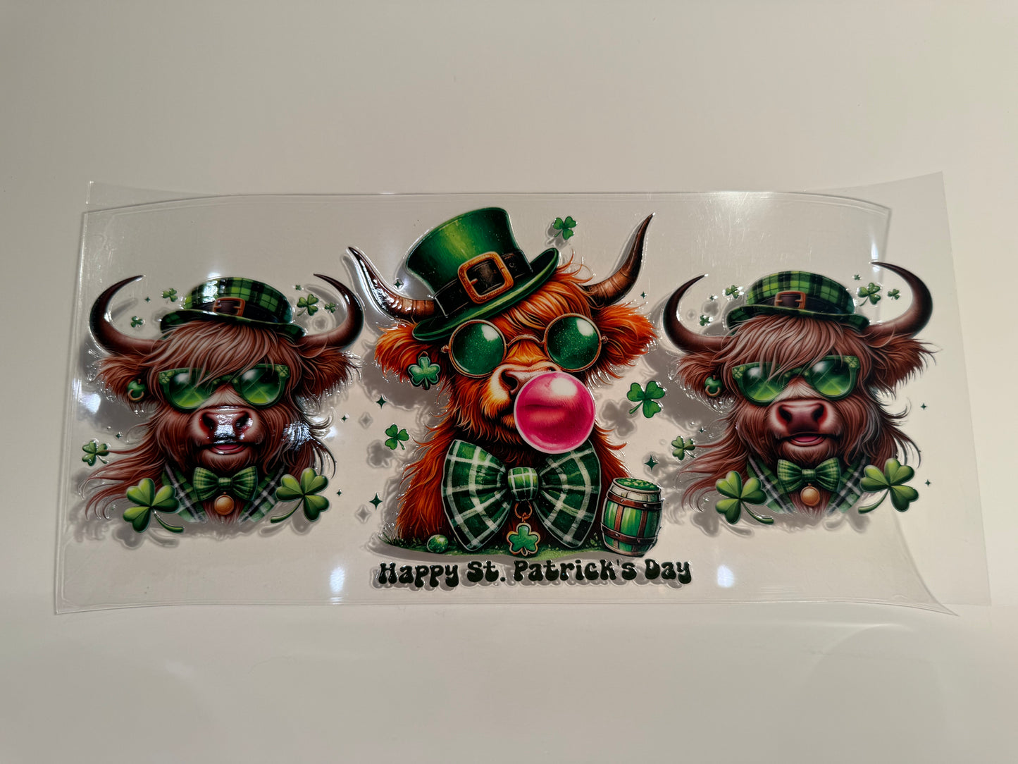 Happy St Patrick’s Day Cow Wrap