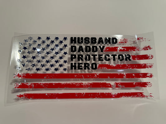Husband Daddy Protector Hero Dad Wrap