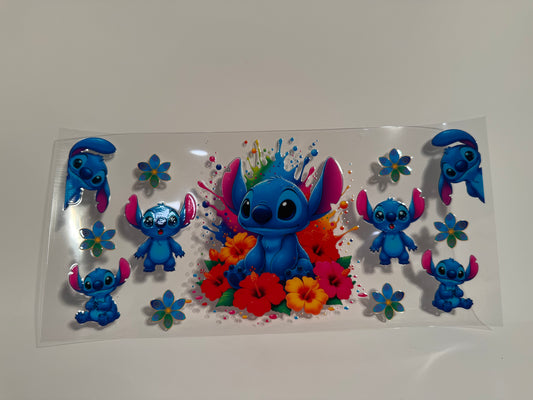 Stitch and Flowers Wrap