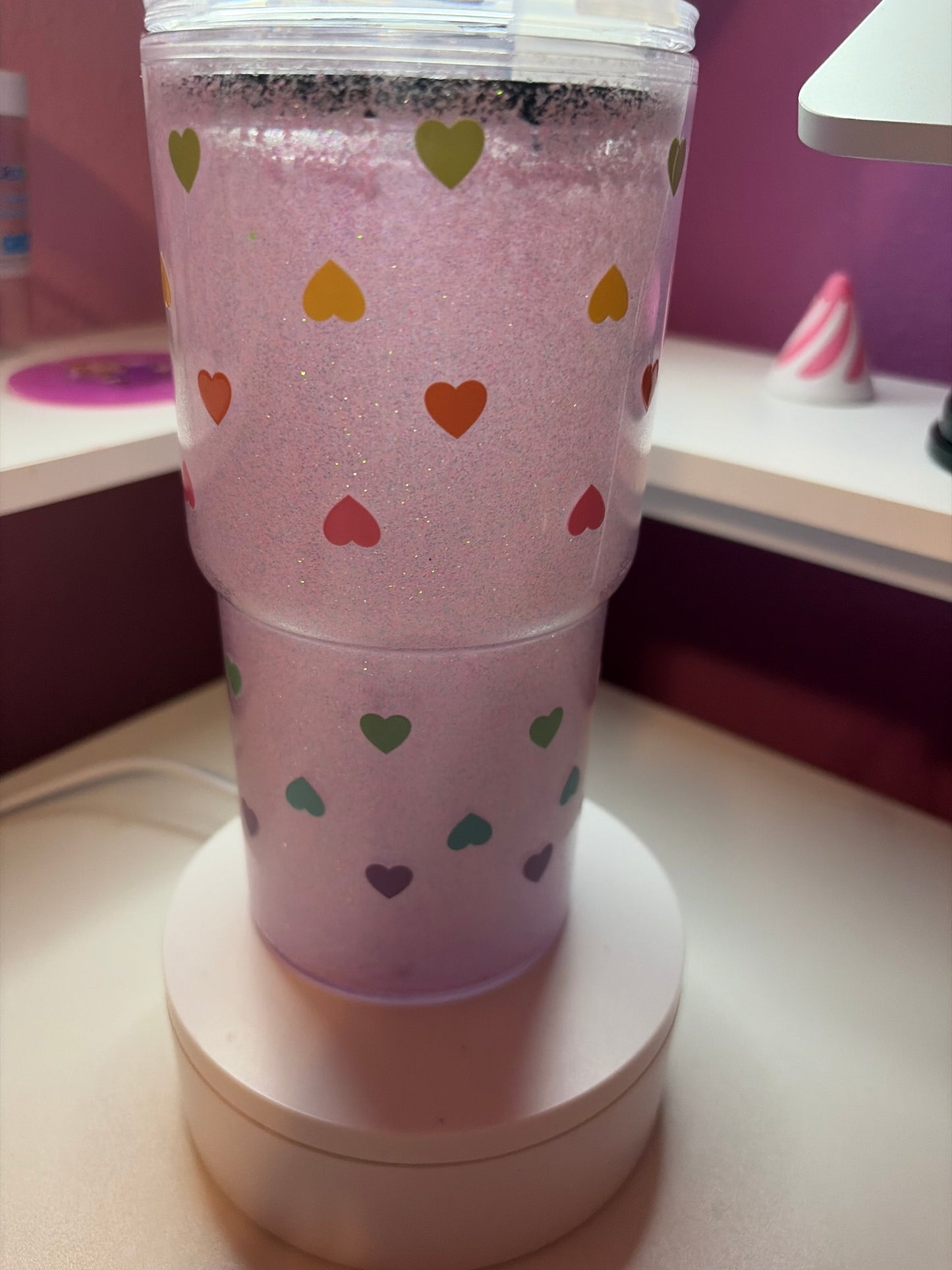 18oz Dry Glitter Pastel Hearts