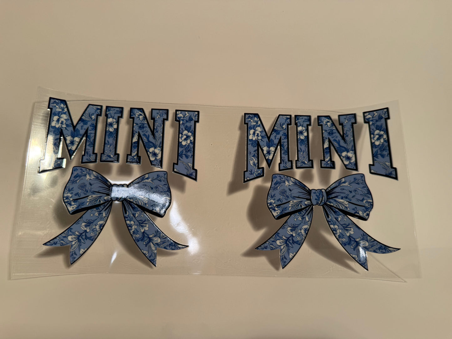 Mini Blue Bow Wrap