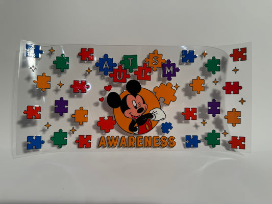Mickey Mouse Autism Awareness Orange Wrap