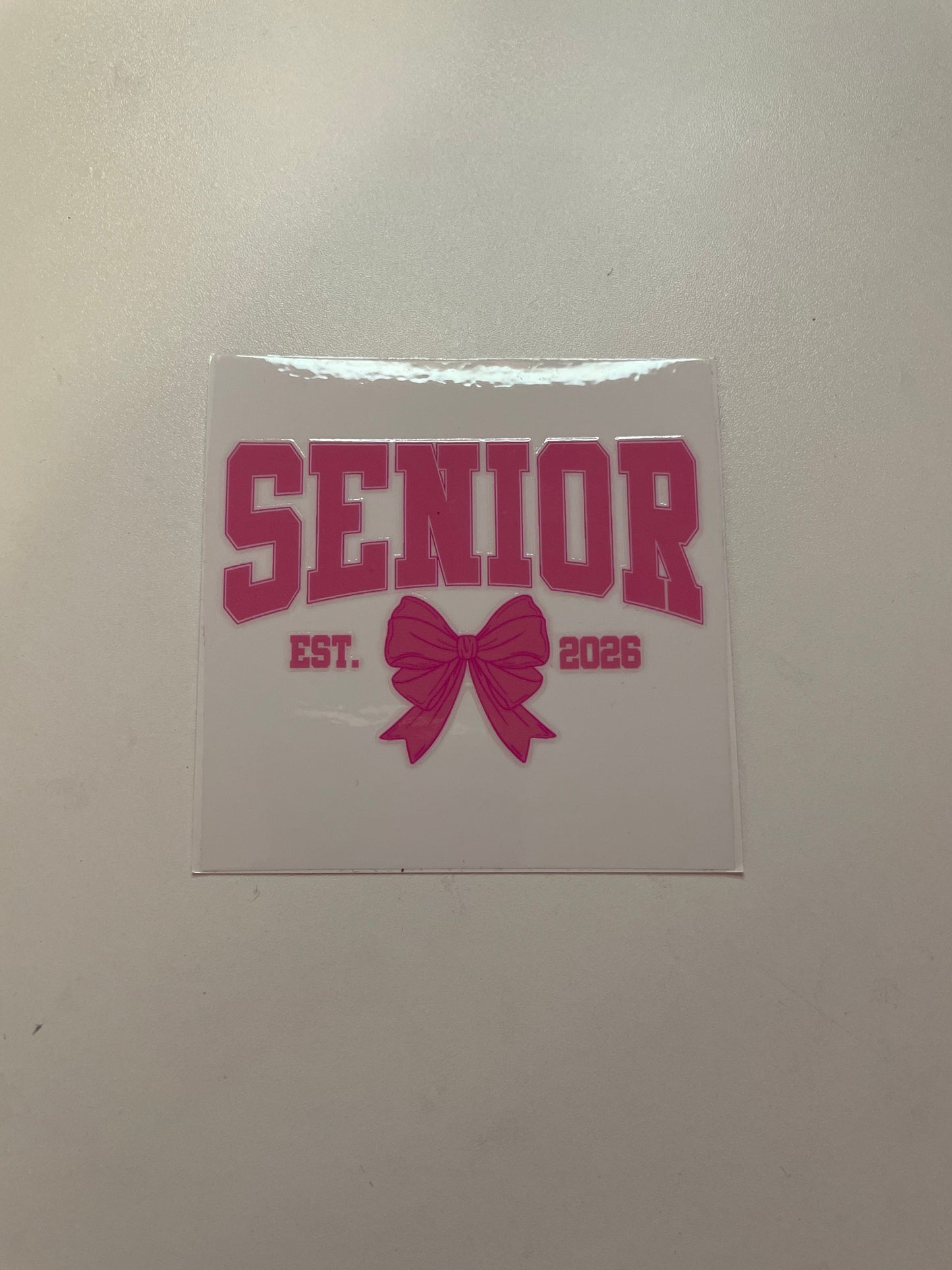 Pink Senior Bow Mini Wrap