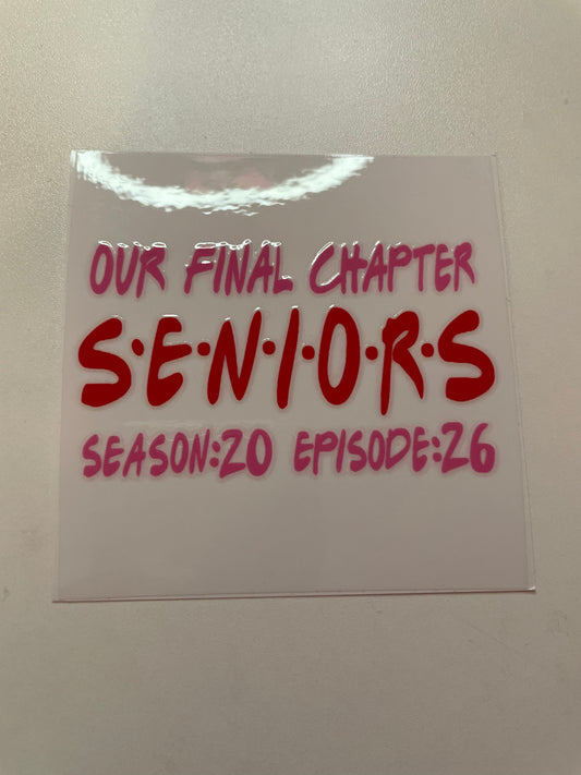 Friends Theme Senior Mini Wrap