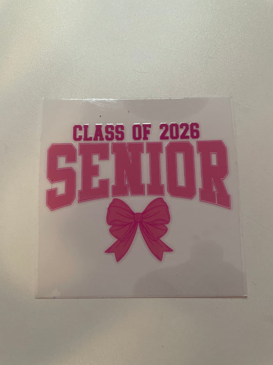 Class of 2026 Pink Senior Mini Wrap