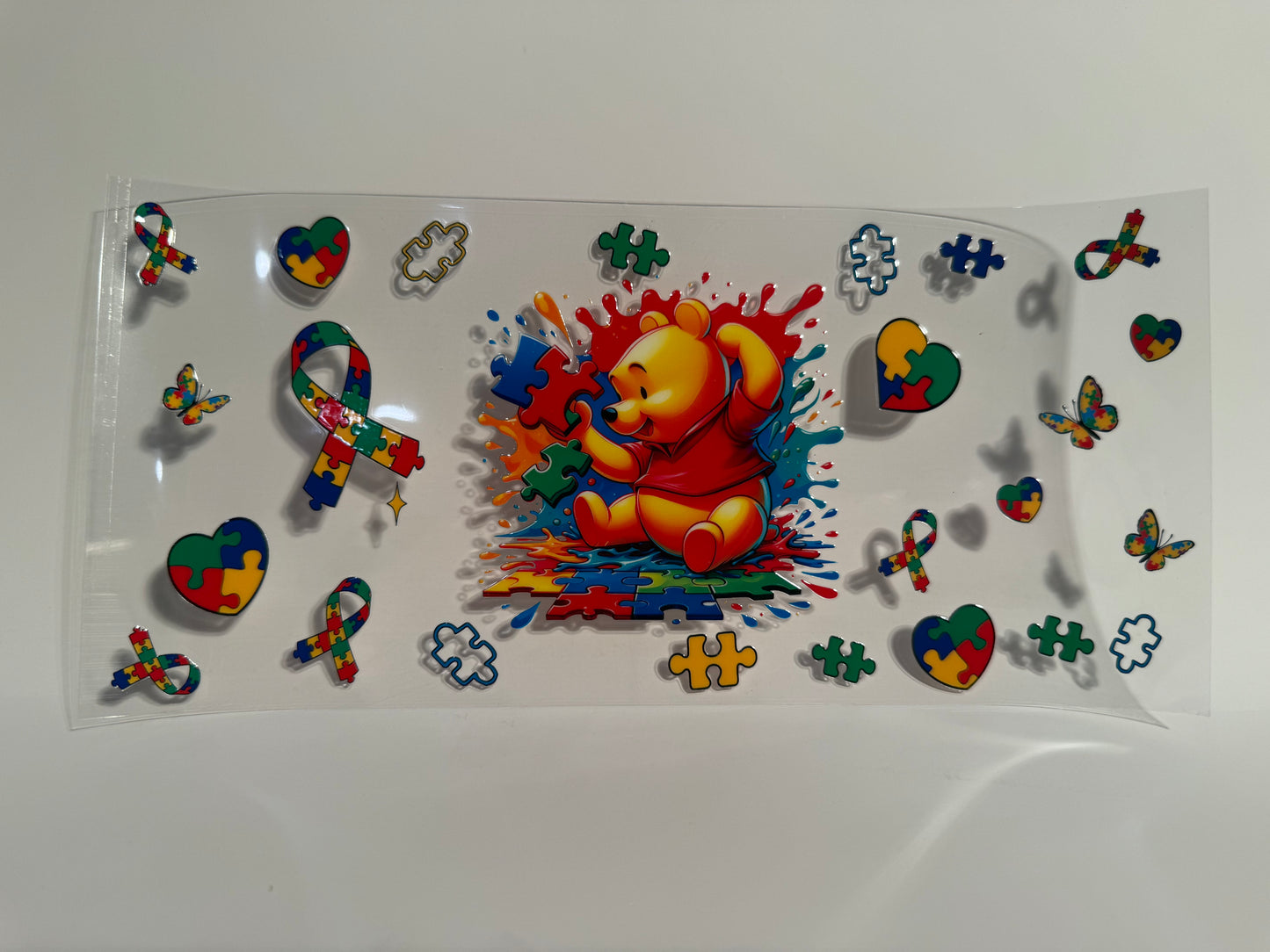 Pooh Autism Awareness Wrap