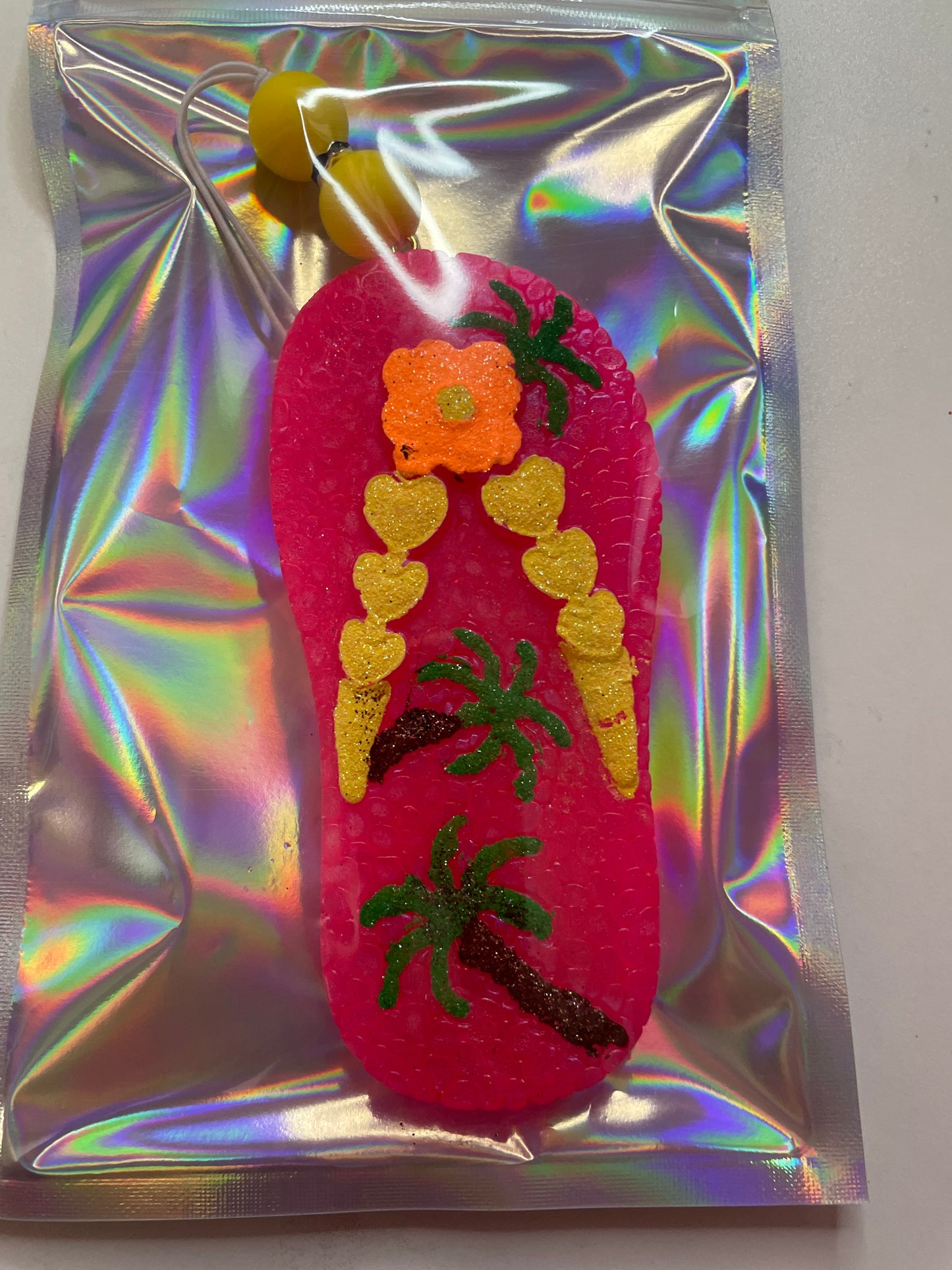 Sandal Car Freshie Blueberry Mango