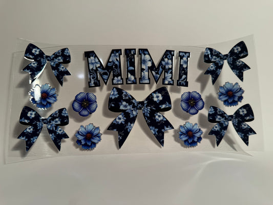 Blue Bow Mimi Wrap