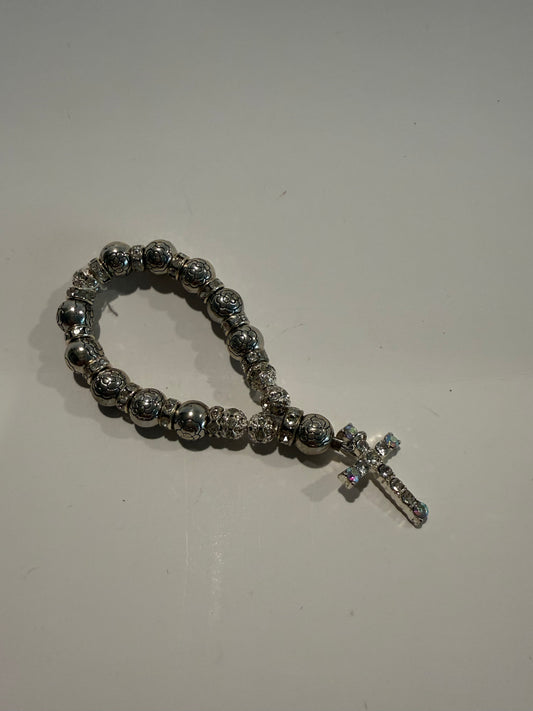 Silver Pocket Rosary