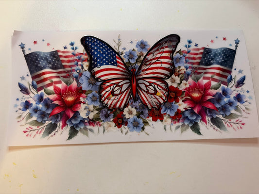 4th of July Butterfly Wrap