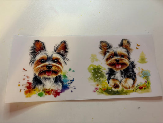 Water Color Puppy Wrap