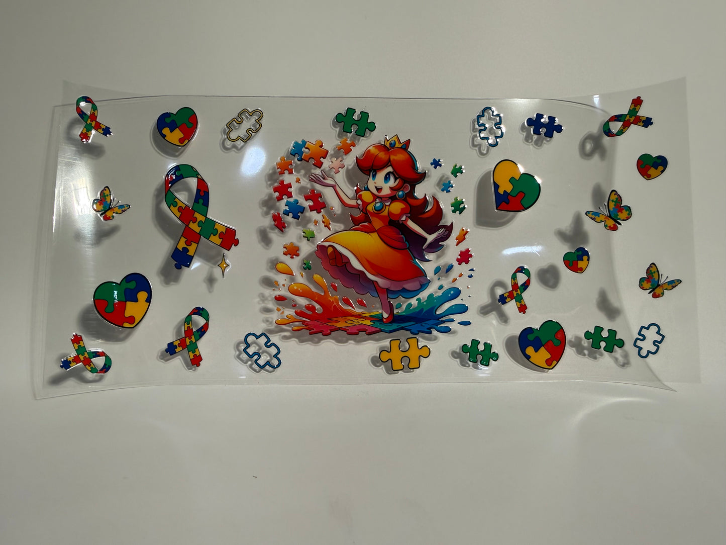 Princess Peach Autism Puzzle Wrap
