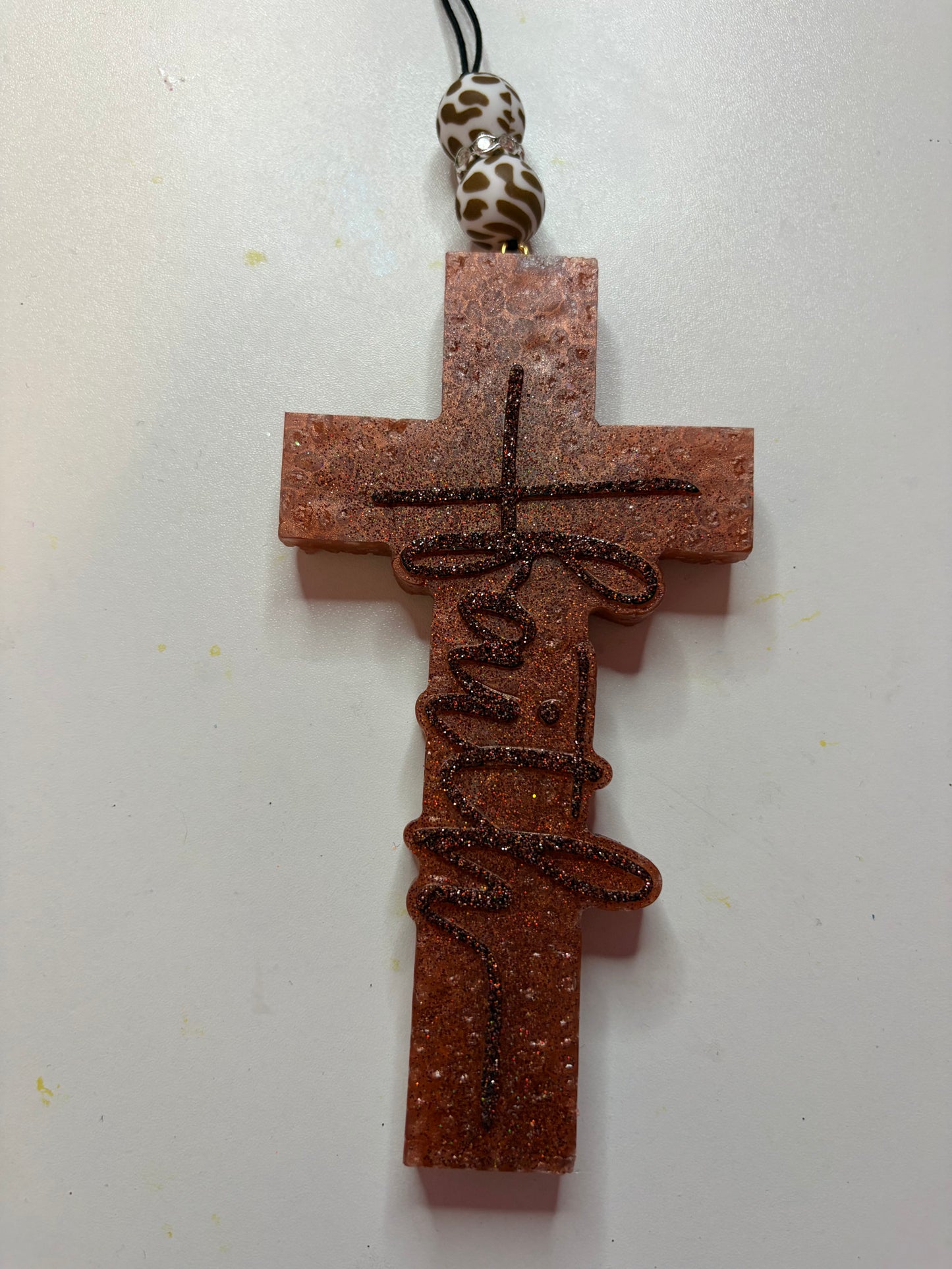 Faith Cross Car Freshie