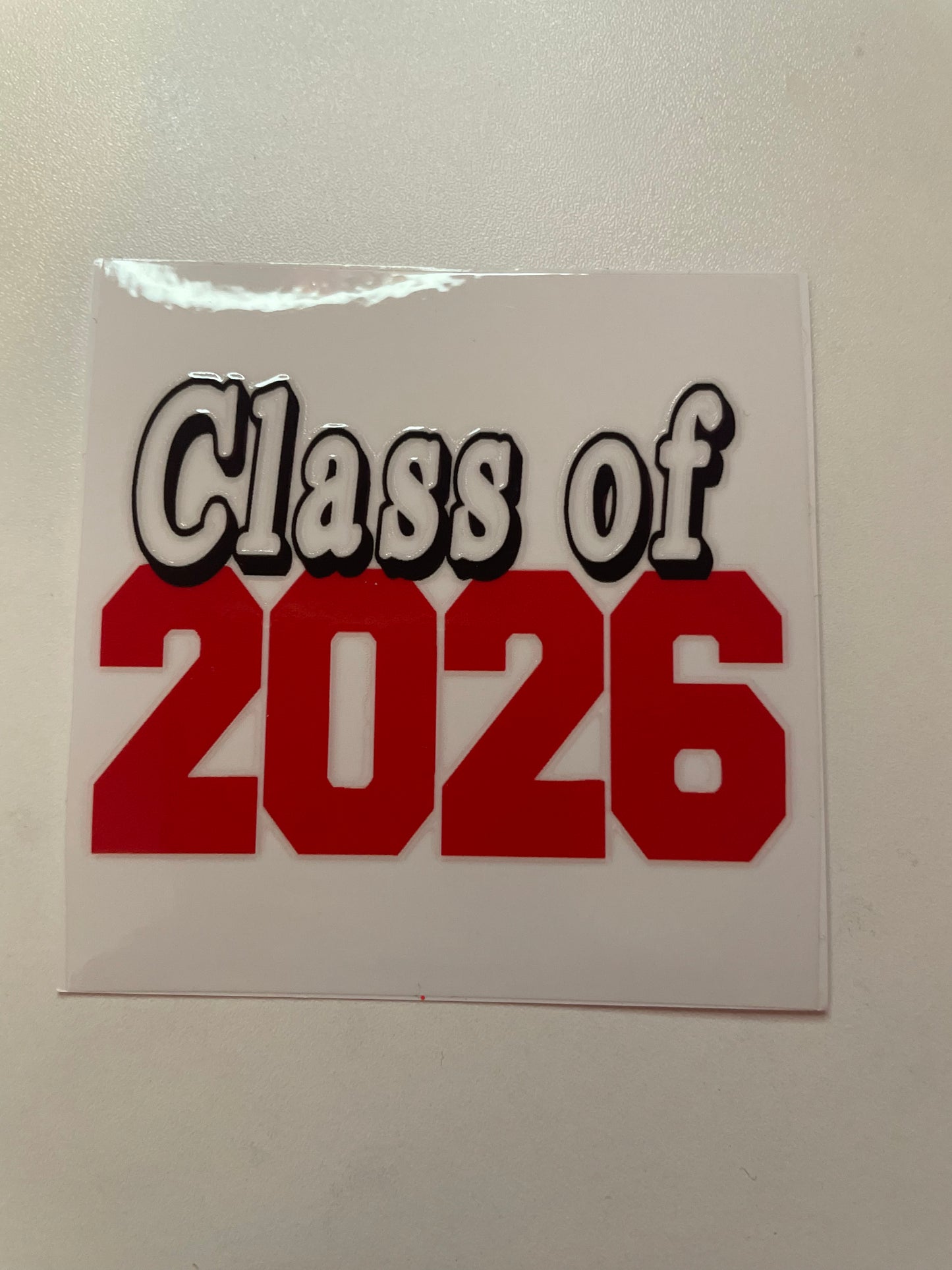 Red and Black Class of 2026 Mini Wrap