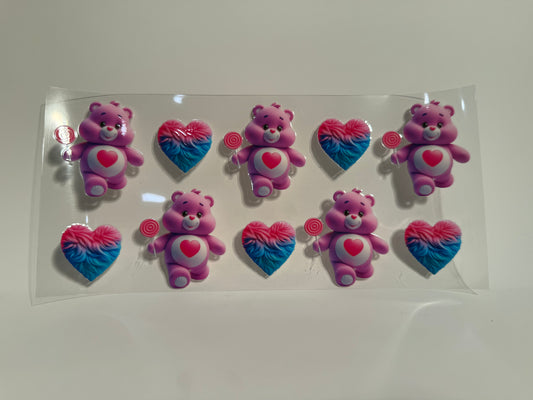 Purple Heart Care Bear Wrap