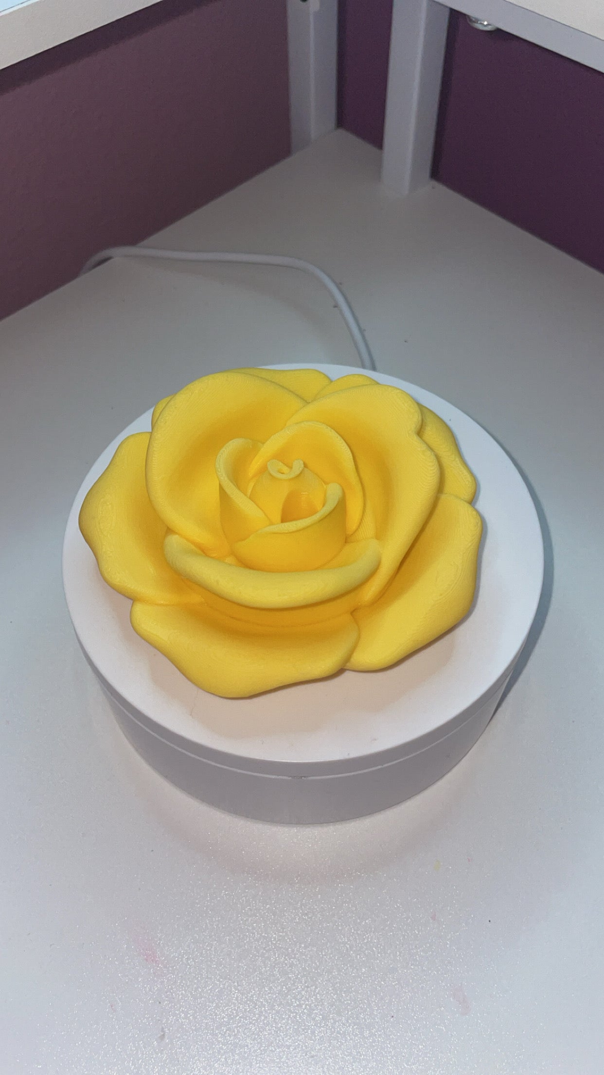 3d printed rose lid topper for 16oz/20oz