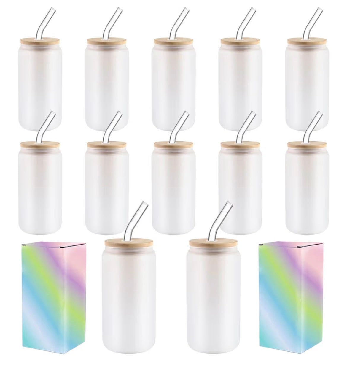 Personalized frosted 16 oz tumbler